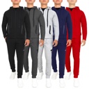 Red Large Men's Tech Fleece Hoodie & Jogger Set (Sizes, S to 3XL)